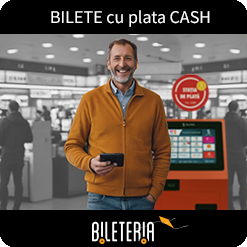 Plata cash la BILETERIA